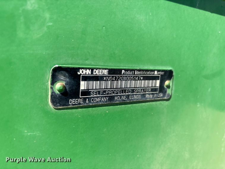 image for item FC2274 2006 John Deere 4720 sprayer