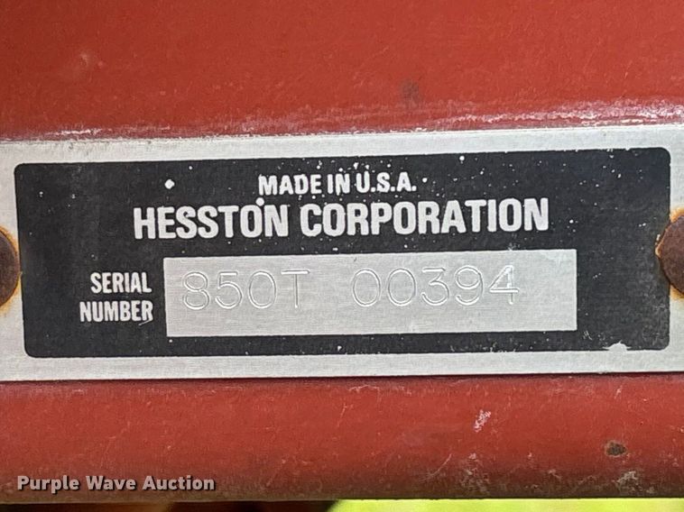 image for item FG0346 Hesston 8500 swather / windrower