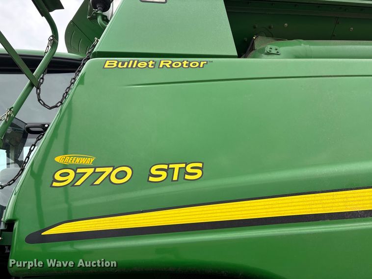 image for item YA3414 2010 John Deere 9770 STS RWA combine