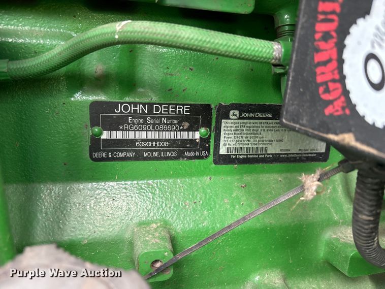 image for item YA3414 2010 John Deere 9770 STS RWA combine