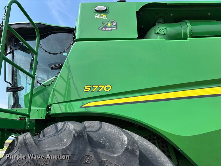 image for item YA3498 2022 John Deere S770S STS RWA combine