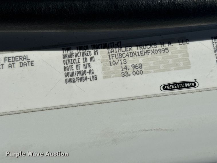 image for item EA2356 2014 Freightliner Business Class M2 semi truck