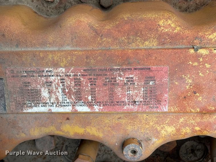 image for item EA7282 1987 Western Star 4800 flatbed truck