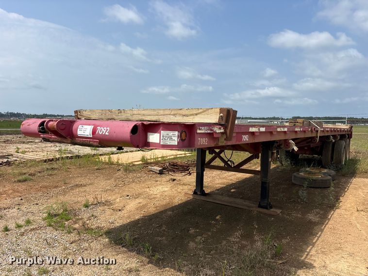 image for item ED5234 1976 Sontan 11PTW-2-7040SL flatbed trailer