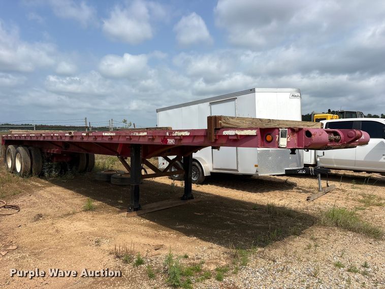 image for item ED5234 1976 Sontan 11PTW-2-7040SL flatbed trailer