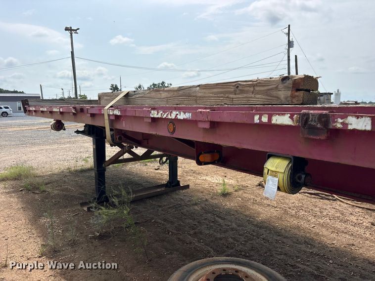 image for item ED5234 1976 Sontan 11PTW-2-7040SL flatbed trailer