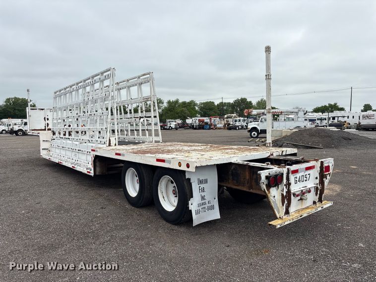 image for item EG9004 2006 Unruh Fab Inc. 40-OPEN double drop deck glass trailer