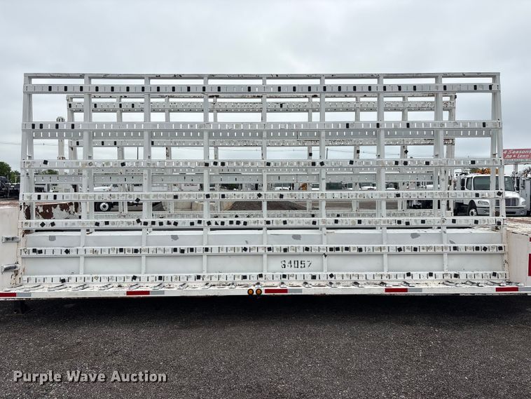image for item EG9004 2006 Unruh Fab Inc. 40-OPEN double drop deck glass trailer