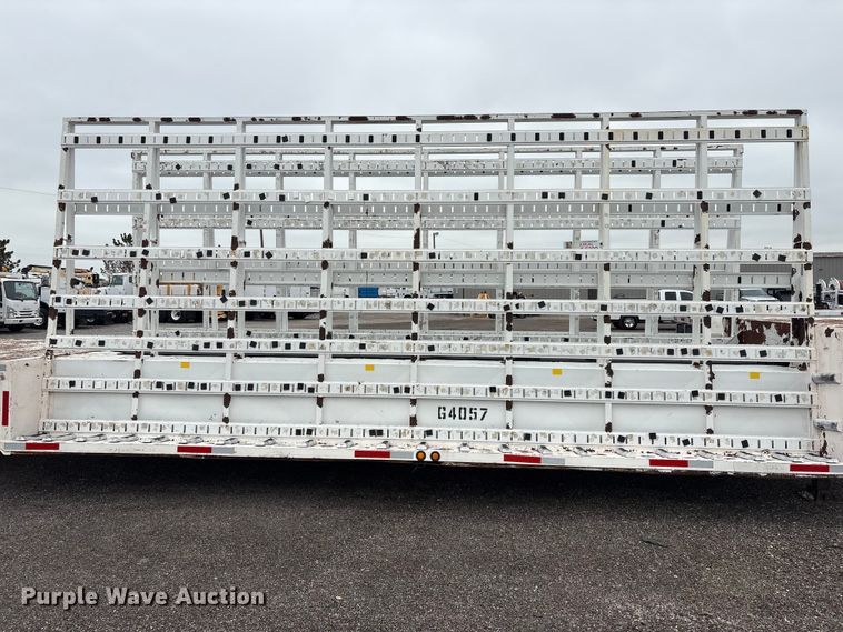image for item EG9004 2006 Unruh Fab Inc. 40-OPEN double drop deck glass trailer