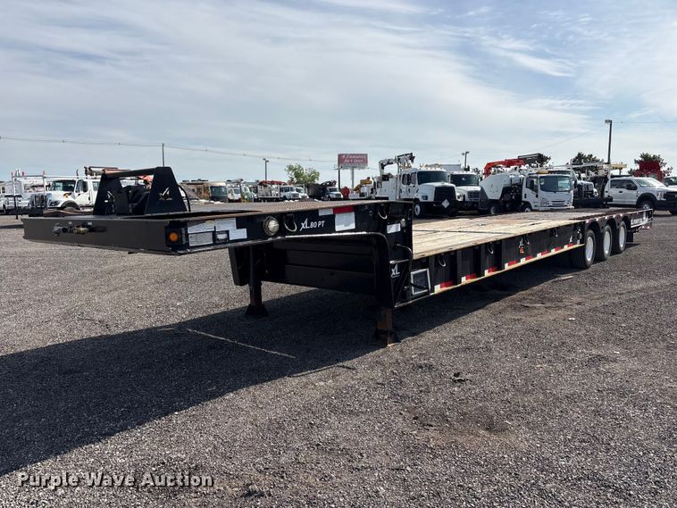 image for item EG9034 2020 XL Specialized Trailers XL 80 PT drop deck hydraulic tail equipment trailer