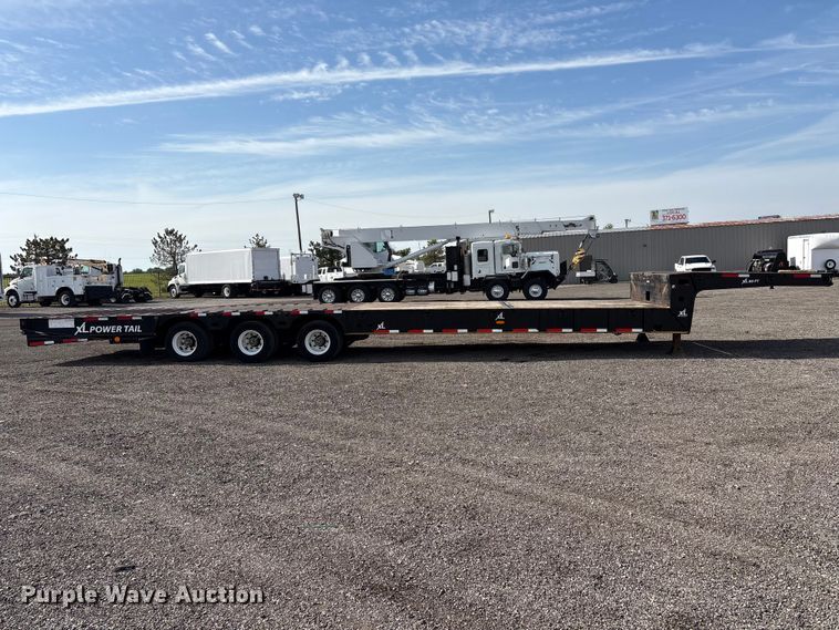 image for item EG9034 2020 XL Specialized Trailers XL 80 PT drop deck hydraulic tail equipment trailer