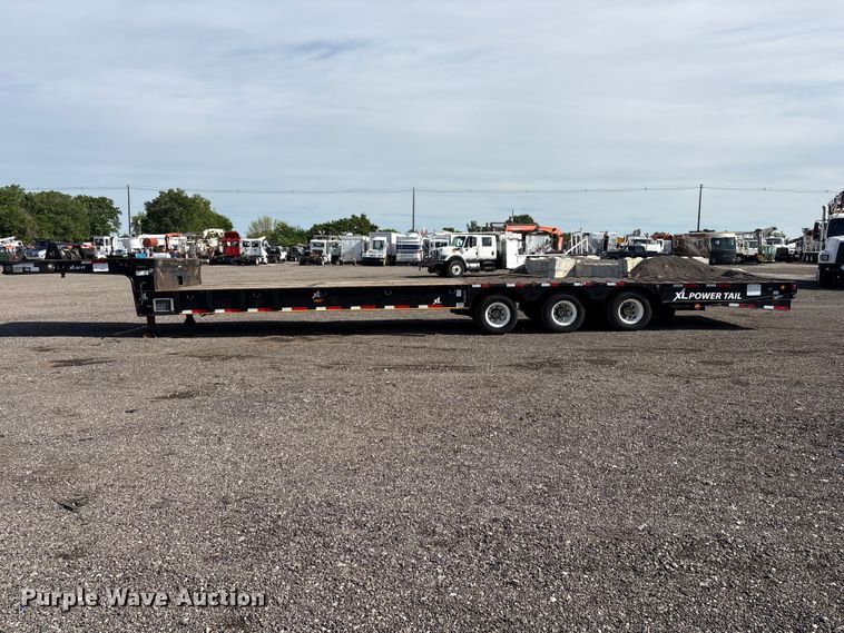 image for item EG9034 2020 XL Specialized Trailers XL 80 PT drop deck hydraulic tail equipment trailer