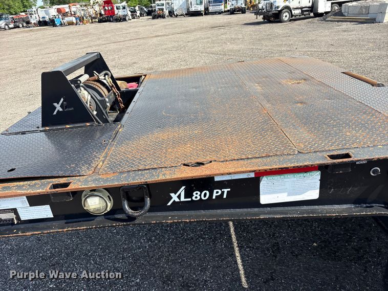 image for item EG9034 2020 XL Specialized Trailers XL 80 PT drop deck hydraulic tail equipment trailer