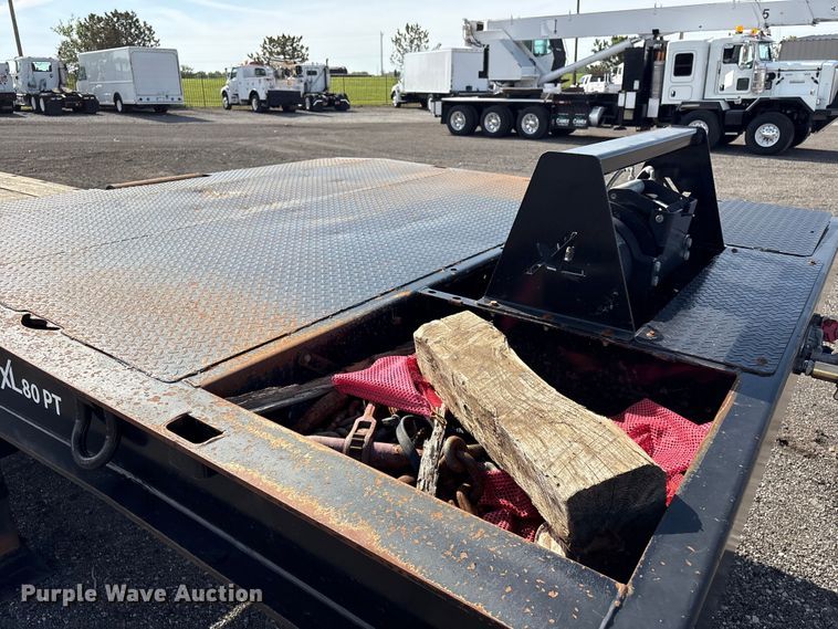 image for item EG9034 2020 XL Specialized Trailers XL 80 PT drop deck hydraulic tail equipment trailer