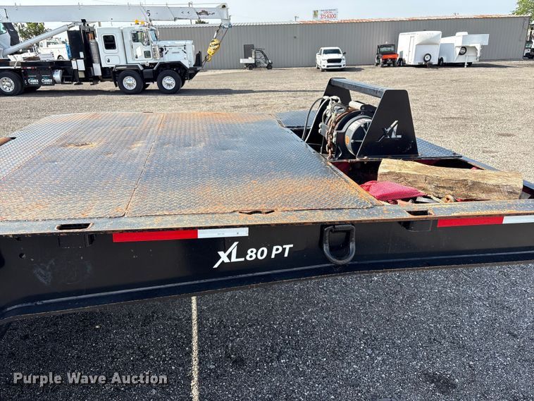 image for item EG9034 2020 XL Specialized Trailers XL 80 PT drop deck hydraulic tail equipment trailer