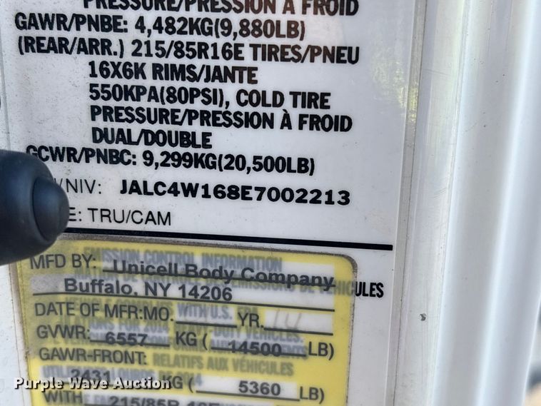image for item EM0108 2014 Isuzu Npr/npr-hd box truck