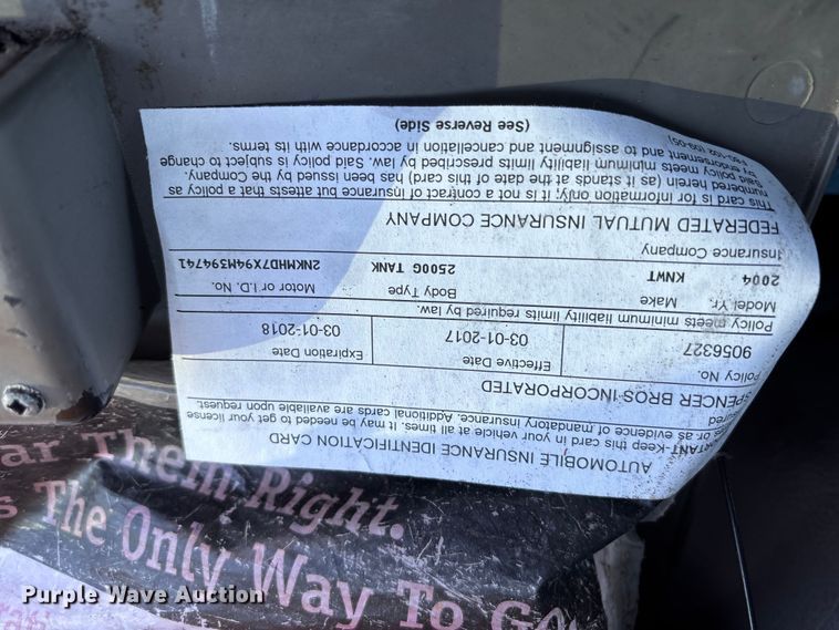 image for item EM0110 2004 Kenworth T300 fuel truck