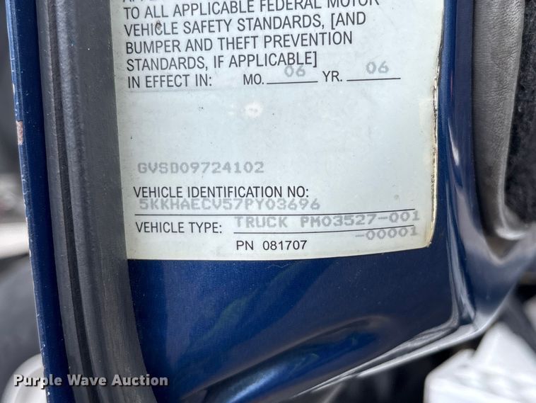 image for item EM0115 2007 Western Star 4900 box truck