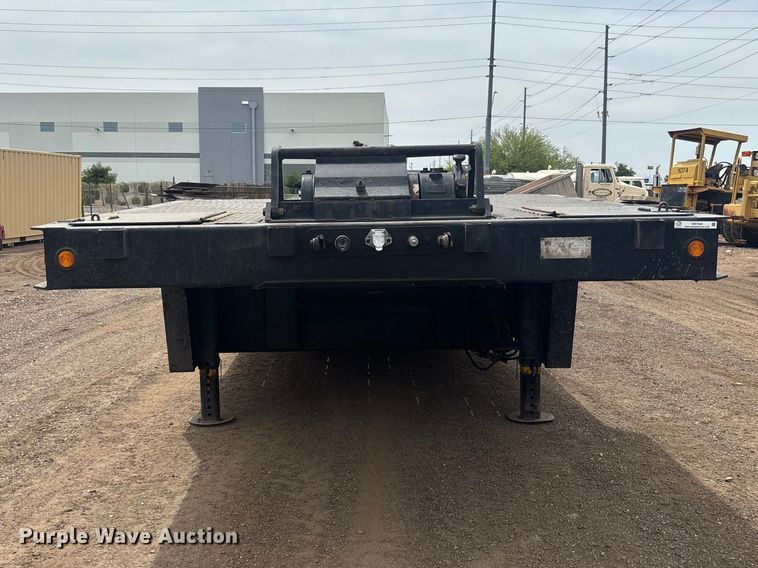 image for item ER7540 1998 Trail King Industries TK70HT-462 drop deck hydraulic tail equipment trailer
