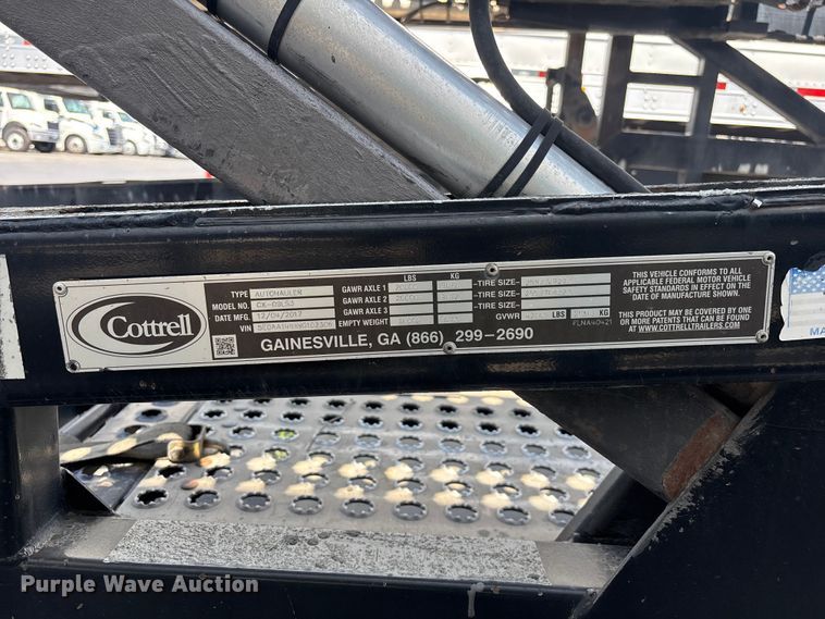 image for item ER7587 2018 Cottrell CX-09LS3 car carrier