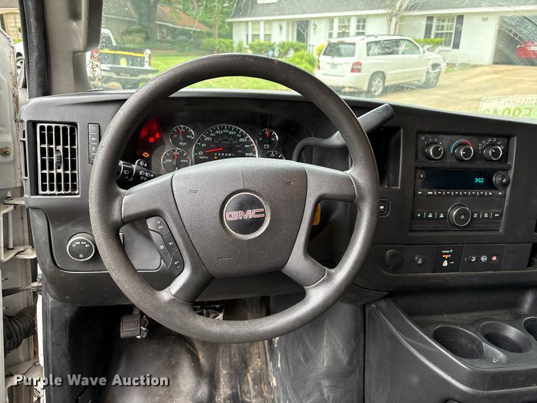 image for item EU0568 2018 GMC Savana flatbed van