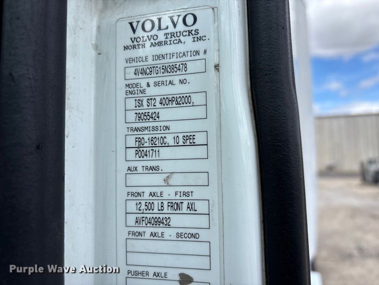 image for item EU8651 2005 Volvo VNL semi truck