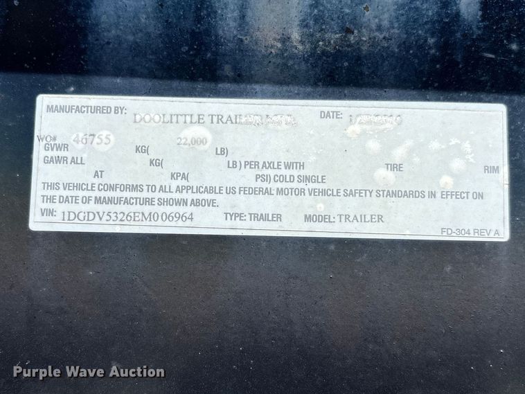 image for item FB3398 2014 Doolittle car carrier