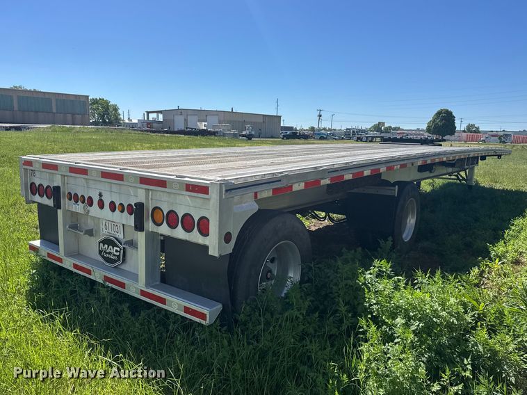 image for item FB7355 2016 Mac flatbed trailer