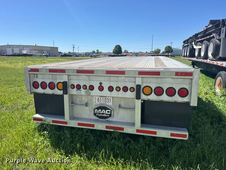 image for item FB7355 2016 Mac flatbed trailer
