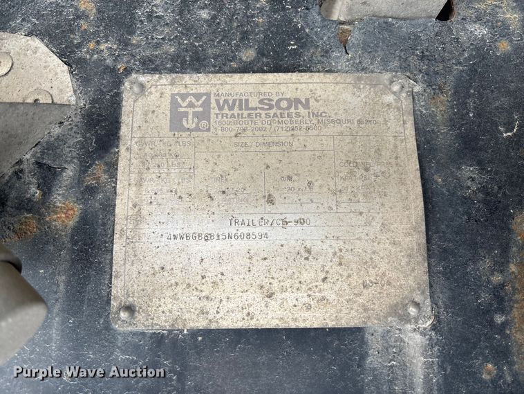 image for item FC5733 2005 Wilson CF-900 side curtain trailer