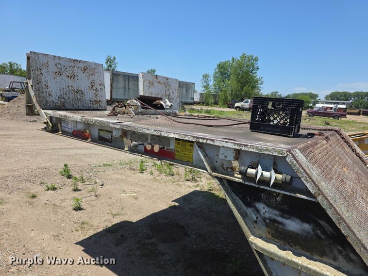 image for item FH6030 1979 Trail-Eze 5545-1320 drop deck hydraulic tail equipment trailer