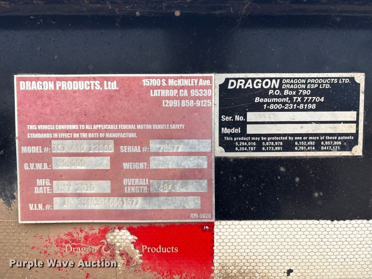 image for item FI0185 2010 Dragon Products TCT 440 120CC container trailer