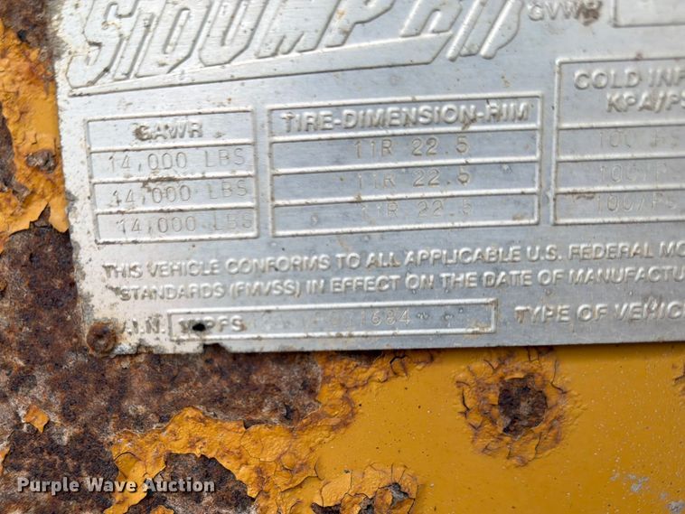 image for item FK0144 2006 SiDump'r Versal side dump trailer