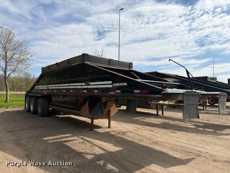 image for item FK0154 1983 Load king 1827- 3 AXLE bottom dump trailer