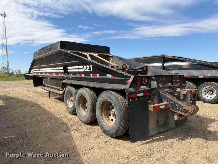 image for item FK0154 1983 Load king 1827- 3 AXLE bottom dump trailer