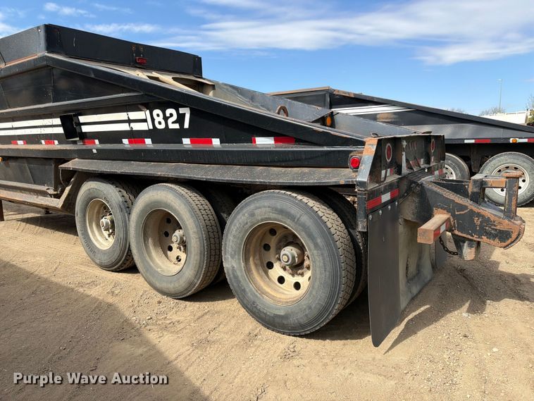 image for item FK0154 1983 Load king 1827- 3 AXLE bottom dump trailer