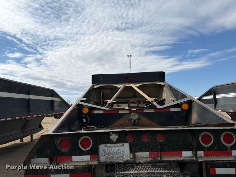 image for item FK0154 1983 Load king 1827- 3 AXLE bottom dump trailer