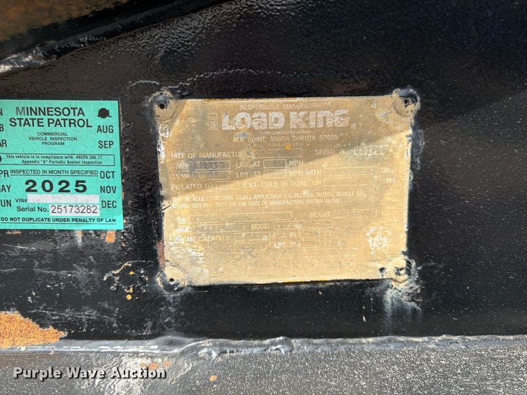image for item FK0154 1983 Load king 1827- 3 AXLE bottom dump trailer