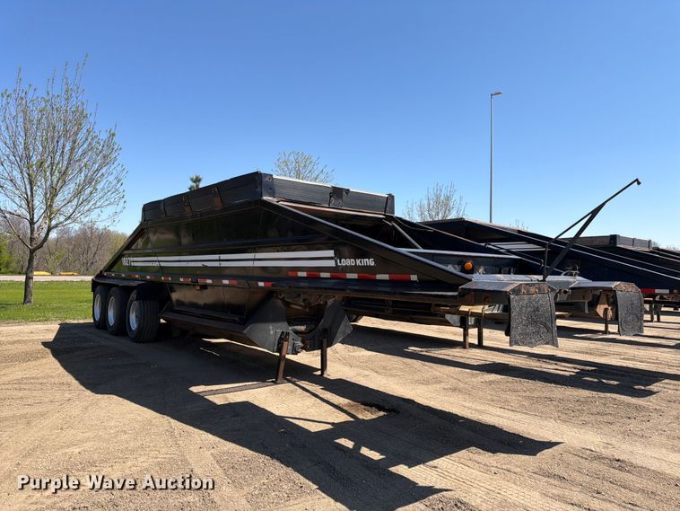 image for item FK0156 1983 Load king 1827-3 AXLE bottom dump trailer