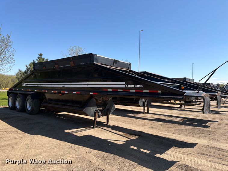 image for item FK0156 1983 Load king 1827-3 AXLE bottom dump trailer