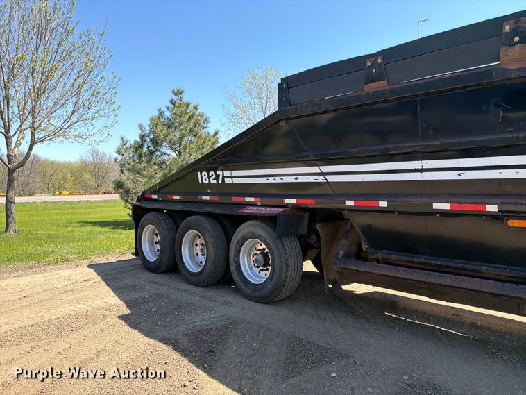 image for item FK0156 1983 Load king 1827-3 AXLE bottom dump trailer