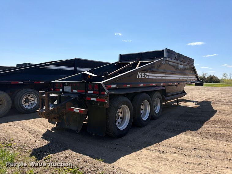image for item FK0156 1983 Load king 1827-3 AXLE bottom dump trailer