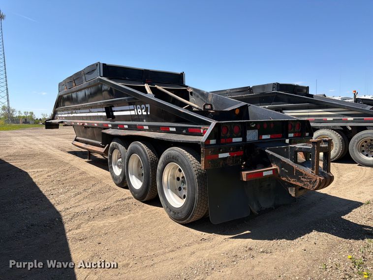 image for item FK0156 1983 Load king 1827-3 AXLE bottom dump trailer