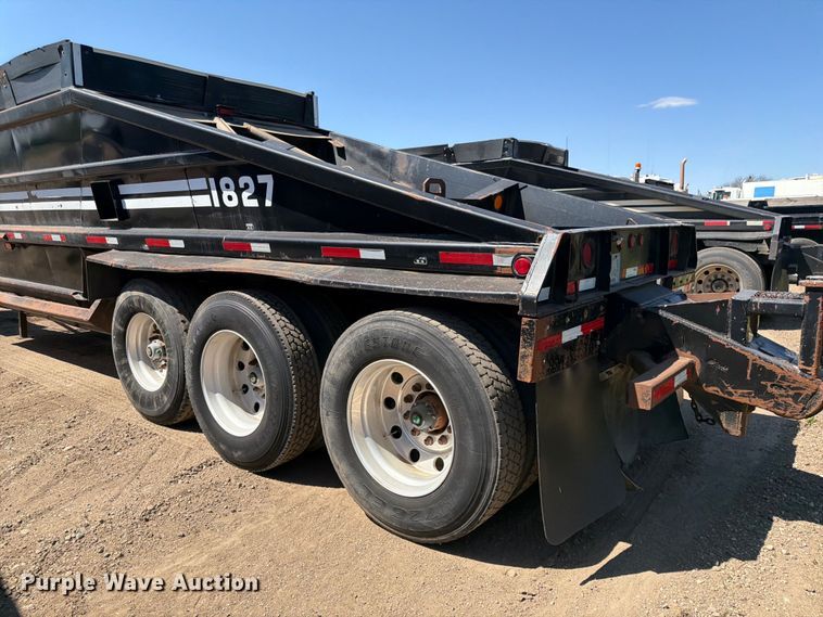 image for item FK0156 1983 Load king 1827-3 AXLE bottom dump trailer