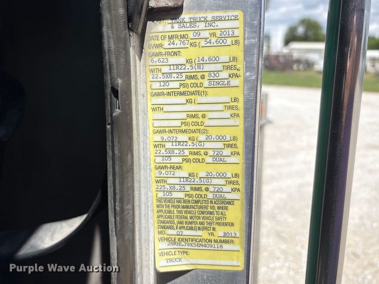 image for item FK1430 2014 Kenworth T370 fuel truck