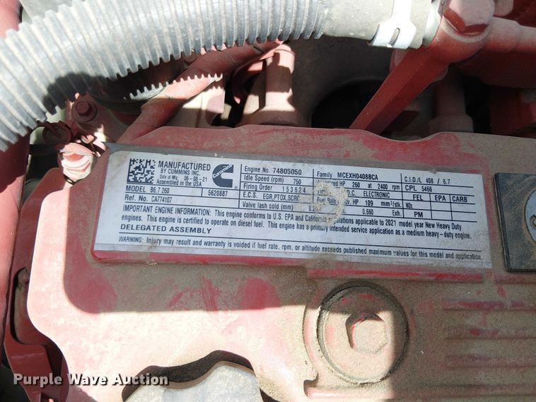 image for item YA1265 2022 International MV607 rollback truck