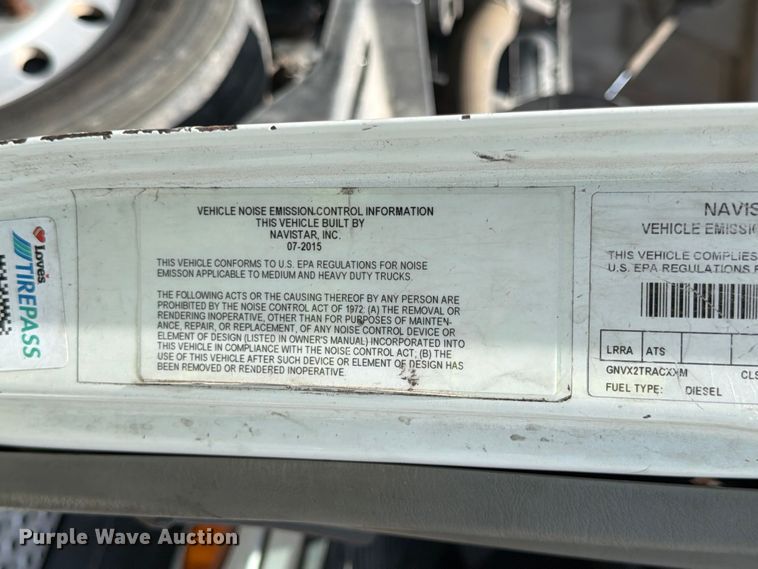 image for item YA1395 2016 International ProStar Plus semi truck