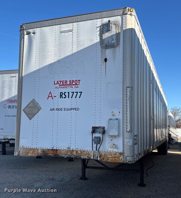 image for item YA1582 1995 Wabash dry van trailer