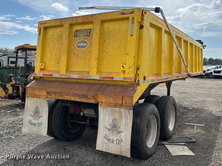 image for item YA2643 1997 Hilbilt end dump trailer