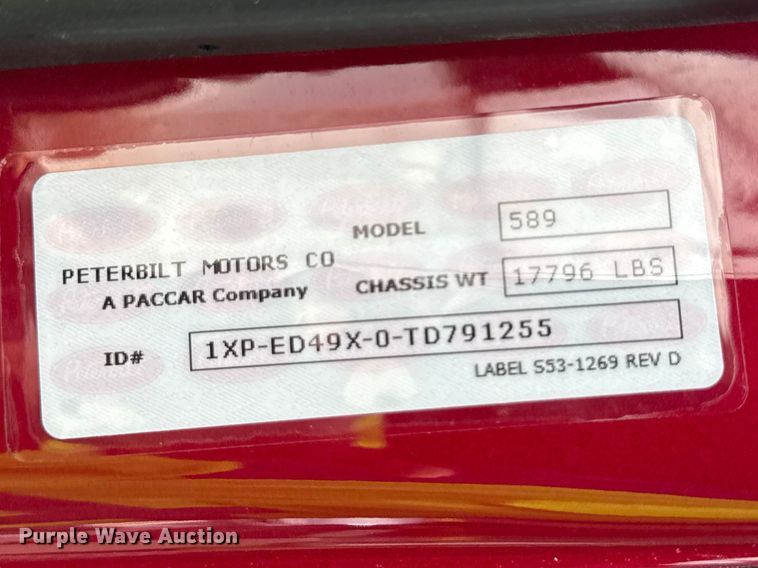 image for item YA2980 2026 Peterbilt 589 semi truck